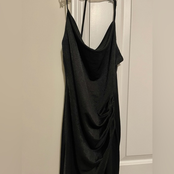 Black stretchy bodycon dress size S - Picture 3 of 4